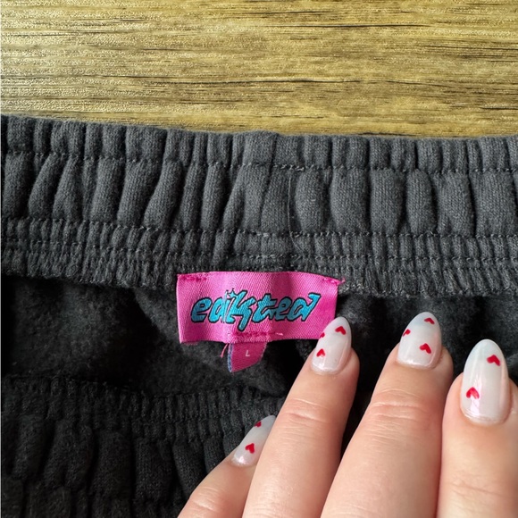 Edikted Bonney Bow Detail Sweatpants Dark Grey L - Picture 13 of 14